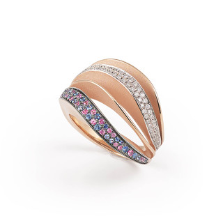Roségold, Ringe, Cammilli Velaa Color Ring, Ref: GAN3298V08P