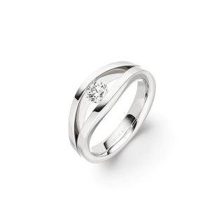 Platin, Ringe, Henrich & Denzel Tensio Solitärring, Ref: P7500.03000