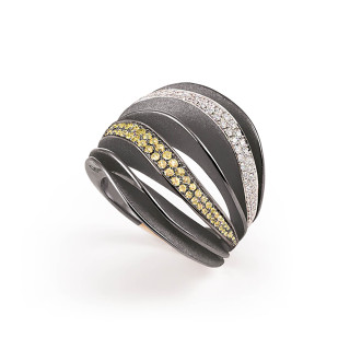 Gold farbig veredelt, Ringe, Cammilli Velaa Color Ring, Ref: GAN3297V07E