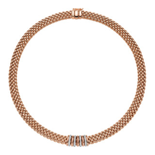 Roségold, Halsschmuck, FOPE Panorama Collier, Ref: 58812CX_BB_R_RBX_042
