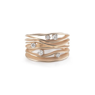 Roségold, Ringe, Cammilli Dune Ring, Ref: GAN0914N