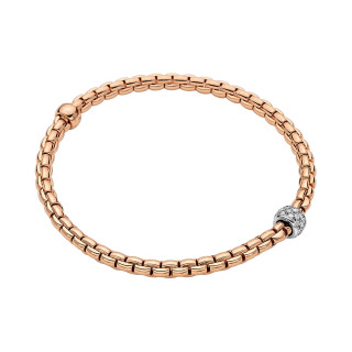 Roségold, Armschmuck, FOPE Eka Flex'it Armband mit Diamantpavé, Ref: 73301BX_PB_R_XBX_0XS