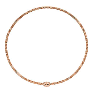 Roségold, Halsschmuck, FOPE Prima Flex'it Halskette, Ref: 07F08CX_BB_R_XRX_034