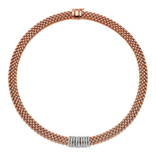 Roségold, Halsschmuck, FOPE Panorama Collier, Ref: 58812CX_PB_R_XBX_042