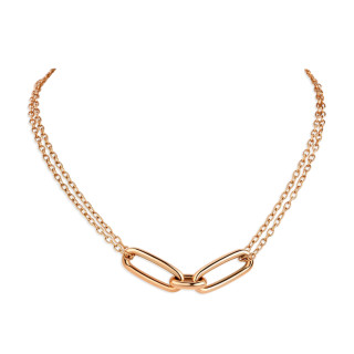 Gelbgold, Halsschmuck, Emil Kraus Golden Harmony Luna Halskette, Ref: 07.09.CAW040/2.AW200/2K4S-42