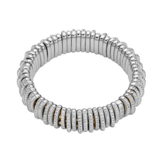 Gelbgold &amp;amp; Weißgold, Armschmuck, FOPE Panorama Flex'it Armband, Ref: 58904BX_PB_G_XBX_0XS