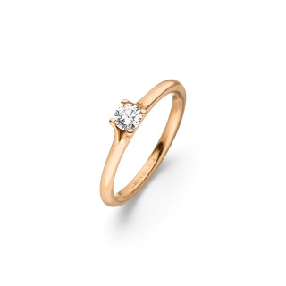 Roségold, Ringe, Henrich & Denzel Solana Solitärring, Ref: RS001.02000