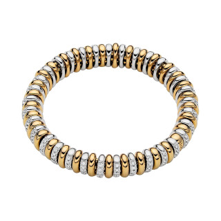 Gelbgold &amp;amp; Weißgold, Armschmuck, FOPE Vendôme Flex'it Armband, Ref: 58102B3_BB_G_GBX_00S