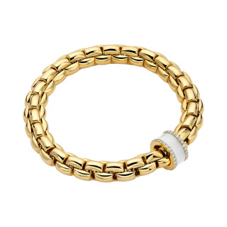Gelbgold, Armschmuck, FOPE Eka Flex'it Armband, Ref: 60811BX_BK_G_XGX_0XS