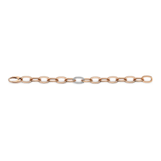 Roségold, Armschmuck, Emil Kraus Candy 220 Armband mit Diamantglied, Ref: 57.22.AWFD220.DW-20