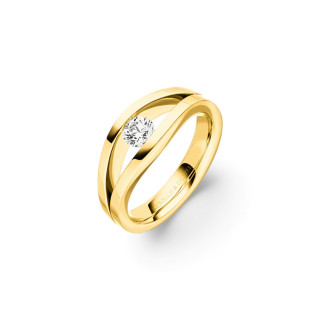 Gelbgold, Ringe, Henrich & Denzel Tensio Solitärring, Ref: G7500.03000