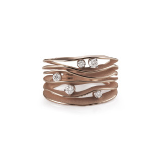 Gold farbig veredelt, Ringe, Cammilli Dune Ring, Ref: GAN0914C