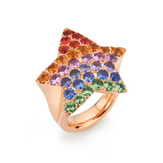 Roségold, Ringe, A. Odenwald Lucky Star Ring, Ref: 33878 SF RG