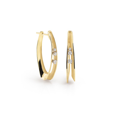         Gelbgold, Ohrringe, Cammilli Dune Ohrringe