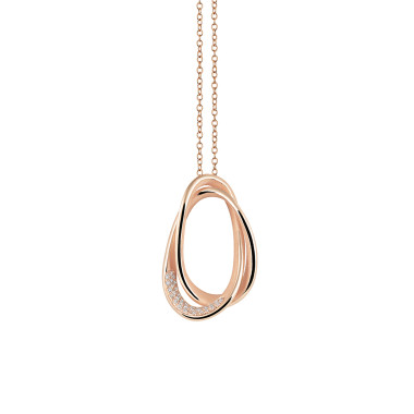 Halsschmuck, Roségold, Cammilli Firenze Galaxy Anhänger mit Halskette