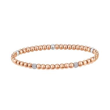 Armschmuck, Weißgold, Frank Trautz Armreif Magic Stretch