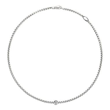 Halsschmuck, Weißgold, FOPE Eka Tiny Flex'it Collier