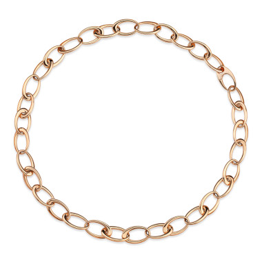         Roségold, Halsschmuck, Emil Kraus Ellipse E121 Kette