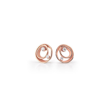 Ohrringe, Roségold, Cammilli Dune Ohrringe