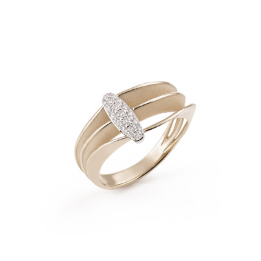 Ringe, Roségold, Cammilli Dune Chic Pavé Ring