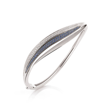 Armschmuck, Weißgold, Cammilli Velaa Color Armreif