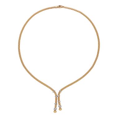 Halsschmuck, Weißgold, FOPE Prima Flex'it Collier