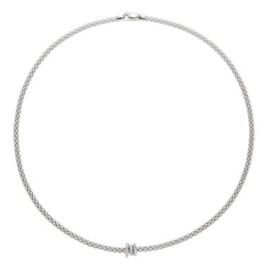 Halsschmuck, Weißgold, FOPE Prima Flex'it Collier