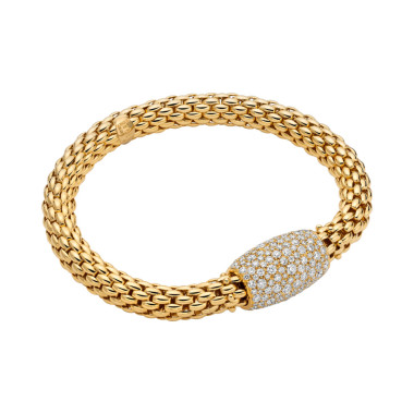 Gelbgold, Armschmuck, FOPE Love Nest Flex'it Armband