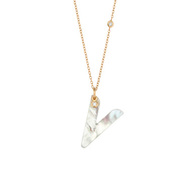         Roségold, Halsschmuck, Gellner Love Letters Collier