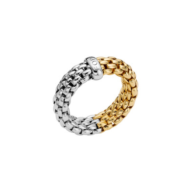Gelbgold &amp; Weißgold, Ringe, FOPE Essentials Flex'it Ring