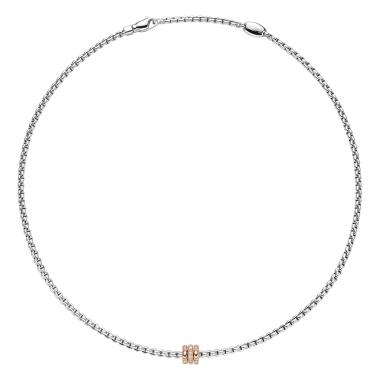 Halsschmuck, Weißgold, FOPE Eka Tiny Flex'it Collier