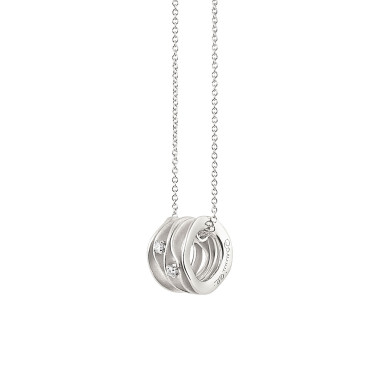 Halsschmuck, Weißgold, Cammilli Dune Collier
