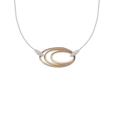 Halsschmuck, Gold, Annamaria Cammilli Collier Dune Chic Pavé Halskette