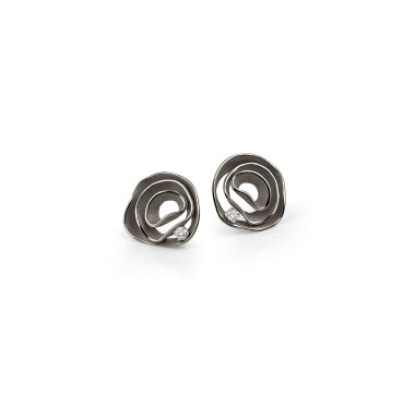 Ohrringe, Gold farbig beschichtet, Cammilli Dune Ohrstecker