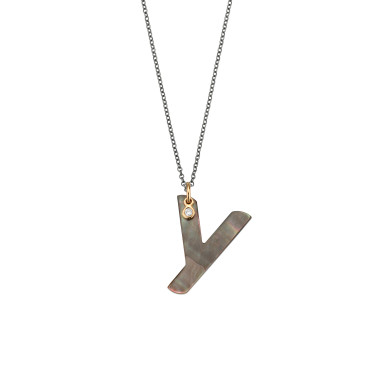         Silber farbig beschichtet, Halsschmuck, Gellner Love Letters Collier