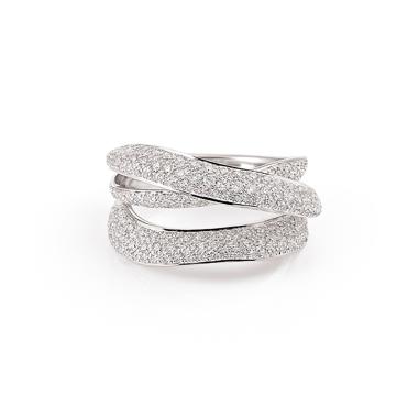 Ringe, Weißgold, Annamaria Cammilli Firenze Pavé Ring