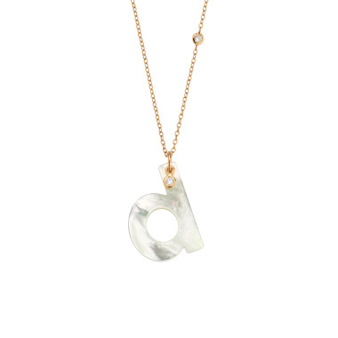         Roségold, Halsschmuck, Gellner Love Letters Collier