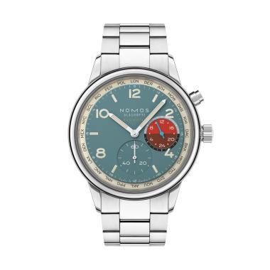 Unisex, Automatik, NOMOS Glashütte Club Sport Neomatik Weltzeit Glacier