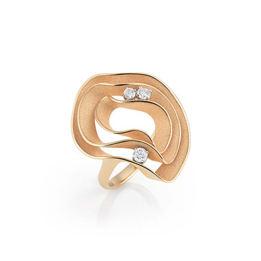 Ringe, Roségold, Cammilli Dune Electa Ring