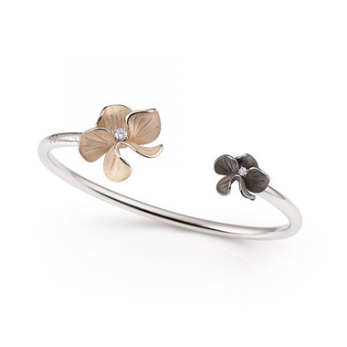         Weißgold, Armschmuck, Cammilli Bouquet Armreif