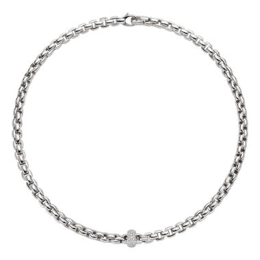 Halsschmuck, Weißgold, FOPE Eka Flex'it Collier