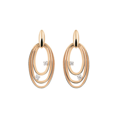 Ohrringe, Roségold, Cammilli Dune Chic Ohrringe