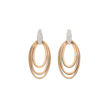         Roségold, Ohrringe, Cammilli Dune Chic Pavé Ohrringe