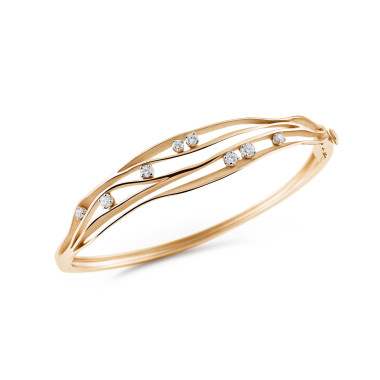 Armschmuck, Roségold, Cammilli Dune Armreif