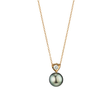         Roségold, Halsschmuck, Gellner Wave Collier mit Einhänger