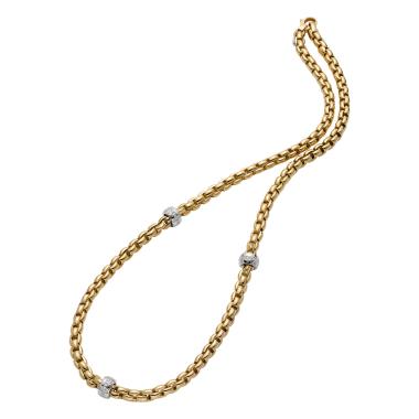 Halsschmuck, Weißgold, FOPE Eka Collier