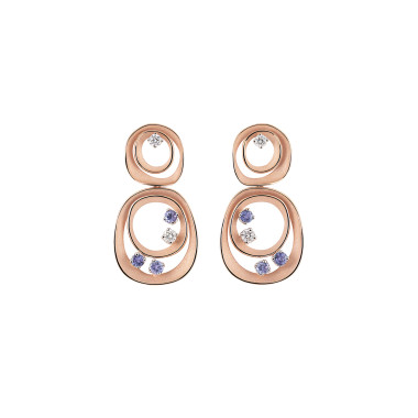 Ohrringe, Roségold, Cammilli Dune Color Ohrringe