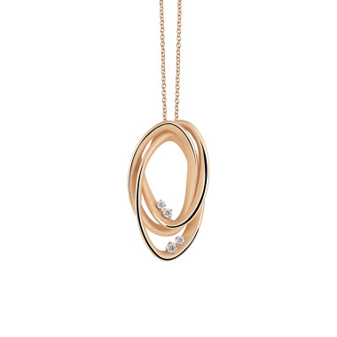 Halsschmuck, Roségold, Cammilli Firenze Icon Anhänger mit Halskette