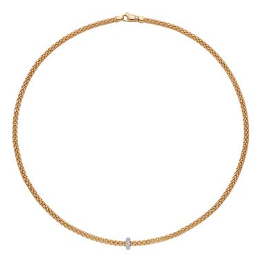 Halsschmuck, Weißgold, FOPE Prima Collier