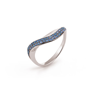 Ringe, Weißgold, Cammilli Velaa Color Ring